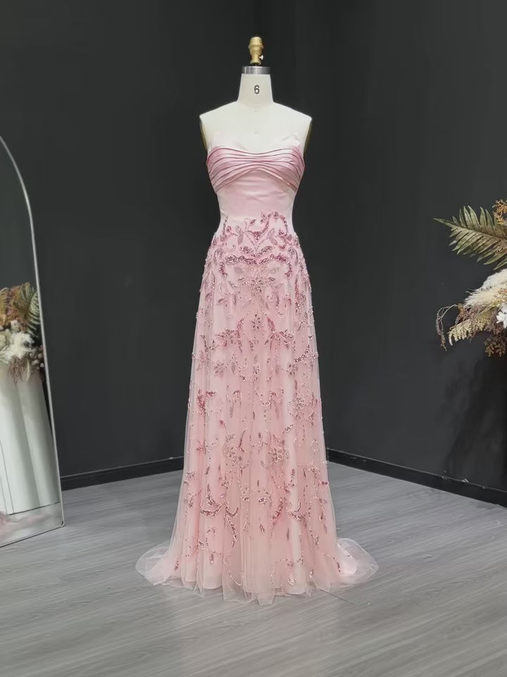 Fleur de Lune Gown | Crystal Embellished Prom Gown