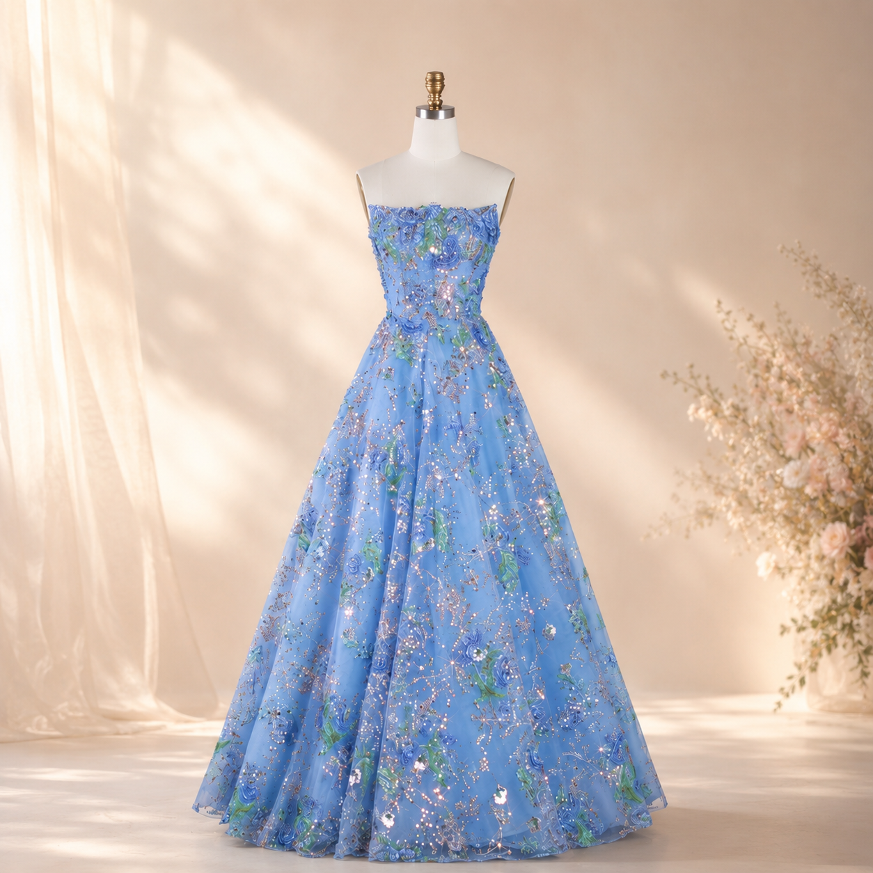 The Florielle Gown | Floral Princess Ball Gown