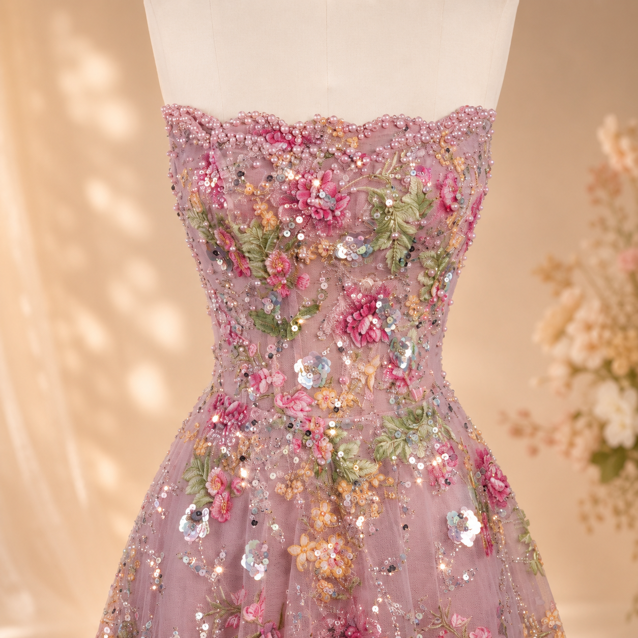 The Florielle Gown | Floral Princess Ball Gown