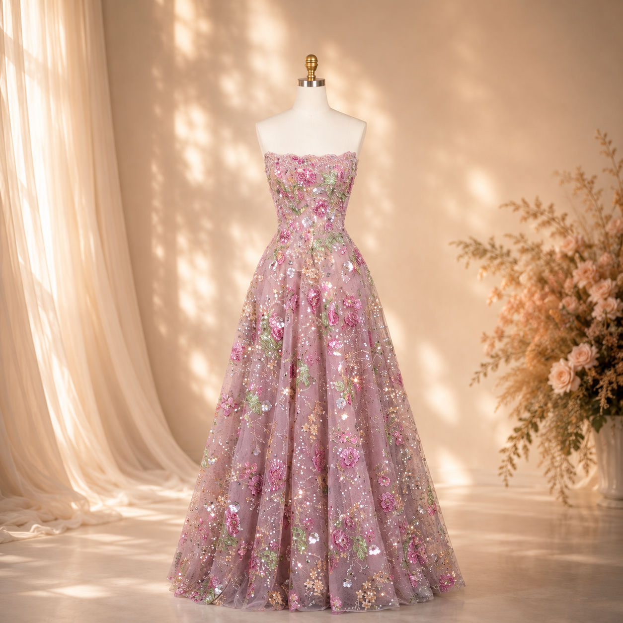 The Florielle Gown | Floral Princess Ball Gown